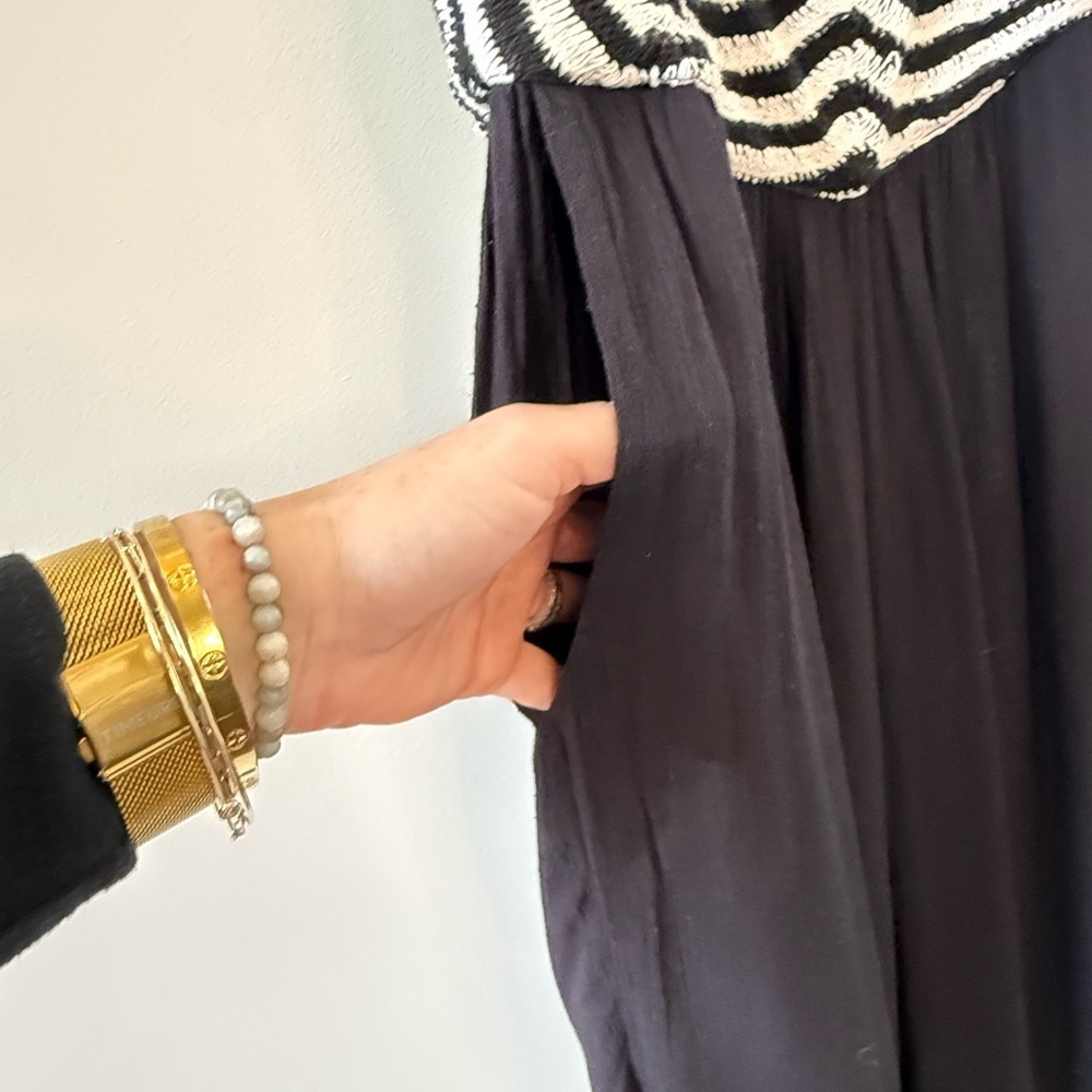 Mara Hoffman Black White Geometric Jumpsuit Swim Coverup XS - Picture 11 of 14